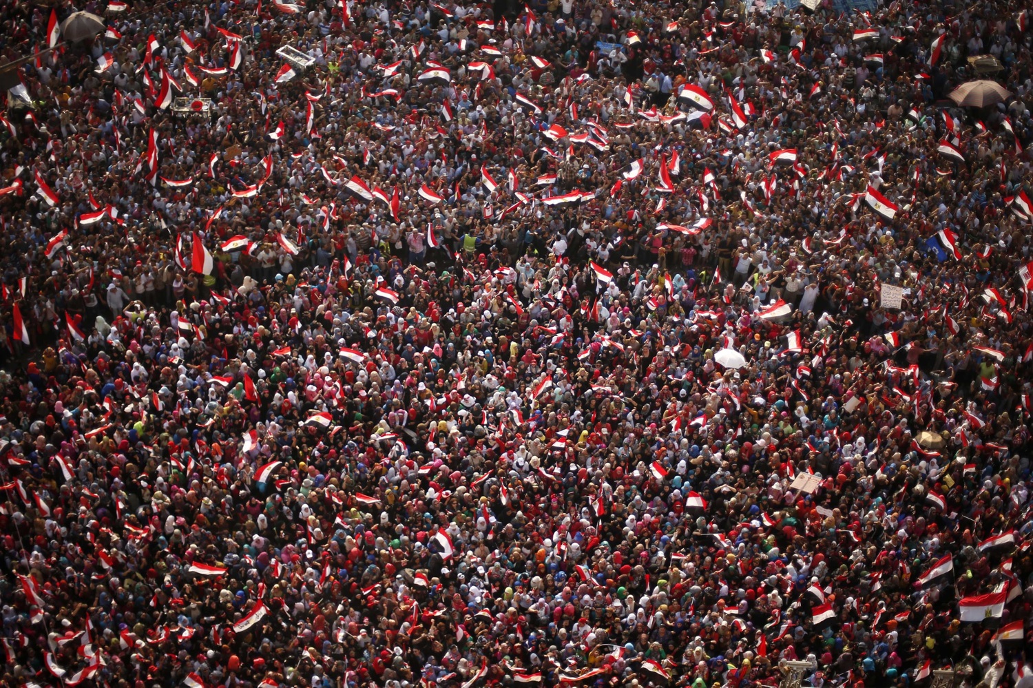 Protesters against Egyptian President Mohamed Mursi in Tahrir Square in Cairo