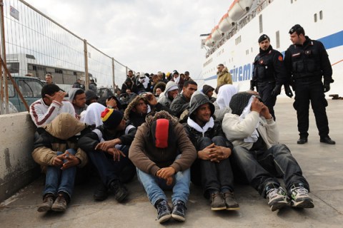 Lampedusa Struggles To Cope With Influx Of Tunisian Migrants