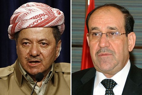Massud Barzani and Nuri al-Maliki