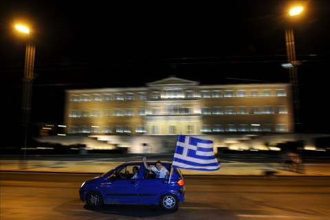 Greek supporters