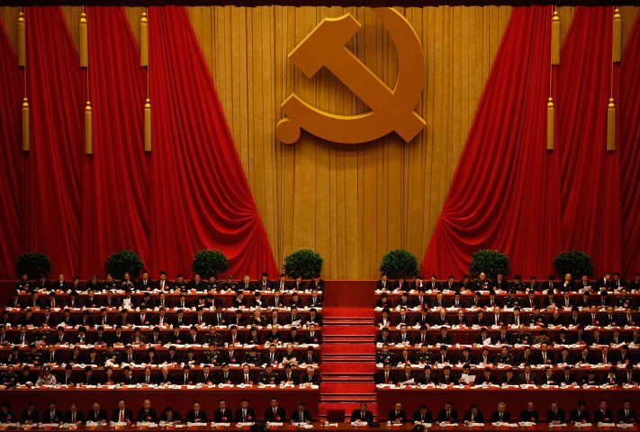 Delegates attend the opening ceremony of 18th National Congress of the Communist Party of China at the Great Hall of the People in Beijing, November 8, 2012. 