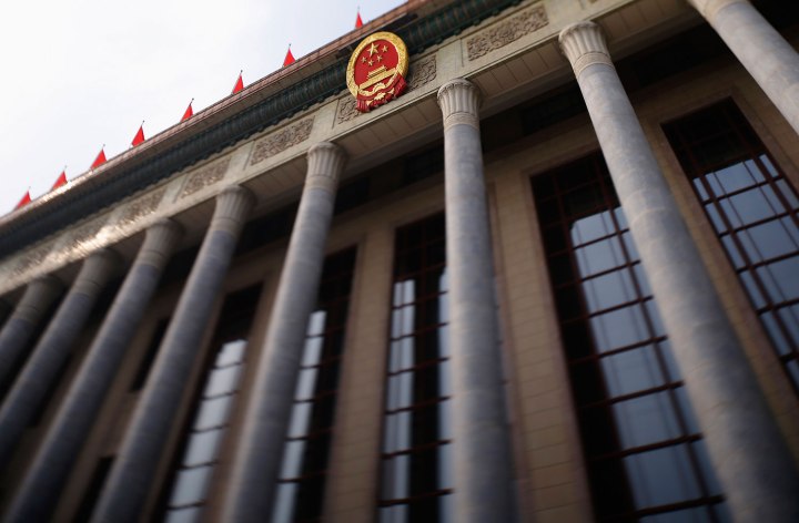 The Great Hall of the People, the venue of the 18th National Congress of the Communist Party of China, is pictured in Beijing, November 9, 2012. 