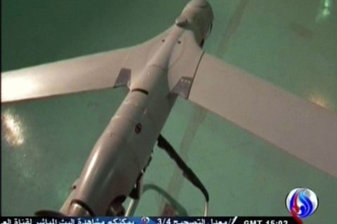image: An image grab taken from Iran's state television Al-Alam is said to show U.S. drone that penetrated its airspace over Gulf waters, Dec. 4, 2012.
