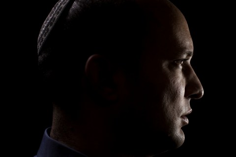 image: Naftali Bennett, head of the Jewish Home party, poses for a portrait at his office in the central Israel city of Petah Tikva, Jan. 10, 2013.