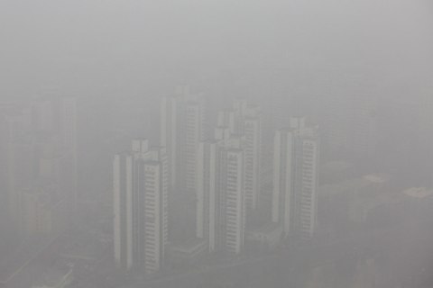 Severe Air Pollution In Beijing