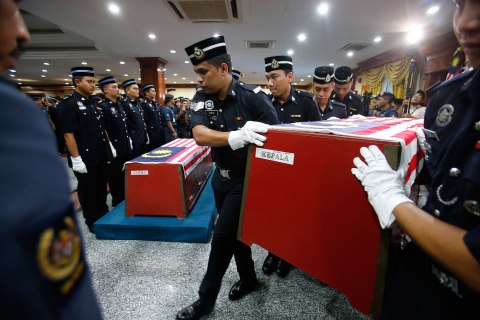 Malaysian commando coffin