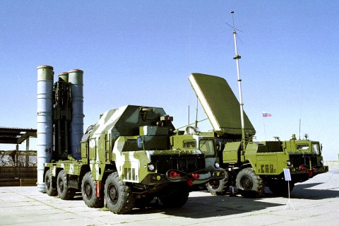 A Russian S-300 anti-aircraft missile system in an undisclosed location in Russia.