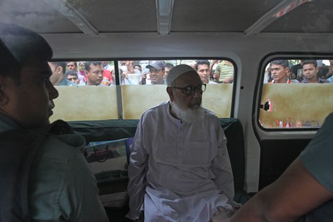 Ghulam Azam in Dhaka, Bangladesh, on July 15, 2013.