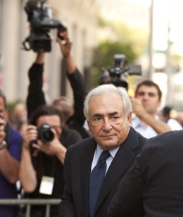 Dominique Strauss-Kahn arrives at Supreme Court in New York City, on June 6, 2011.