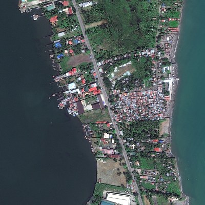 Satellite Image of Tacloban City, Philippines