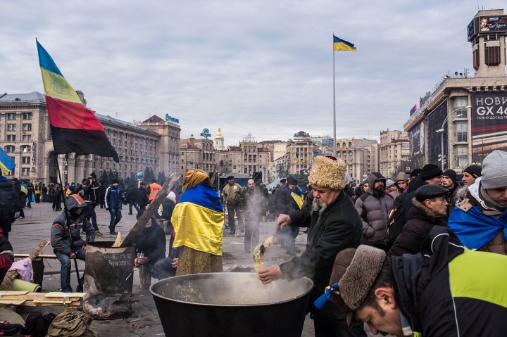 Thousands Protest In Kiev As They Call On Government Leaders To Resign