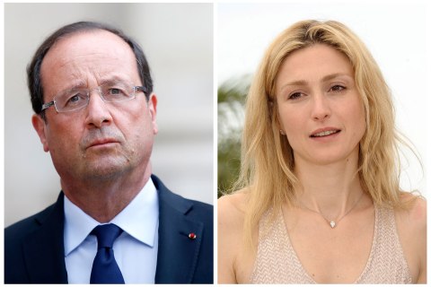 French President Hollande and actress Gayet