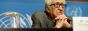 U.N.-Arab League Special Envoy to Syria Lakhdar Brahimi attends a press conference in Geneva, Jan. 27, 2014.