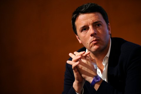 Matteo Renzi attends a political meeting in Turin on Dec. 6, 2013 file photo.