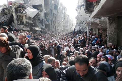 SYRIA-CONFLICT-AID-PALESTINIAN-YARMUK