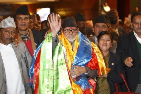 Newly elected Nepalese Prime Minister Sushil Koirala